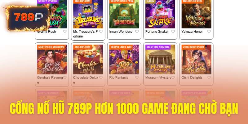Hơn ngàn trò chơi slot cực hay đang đợi bạn