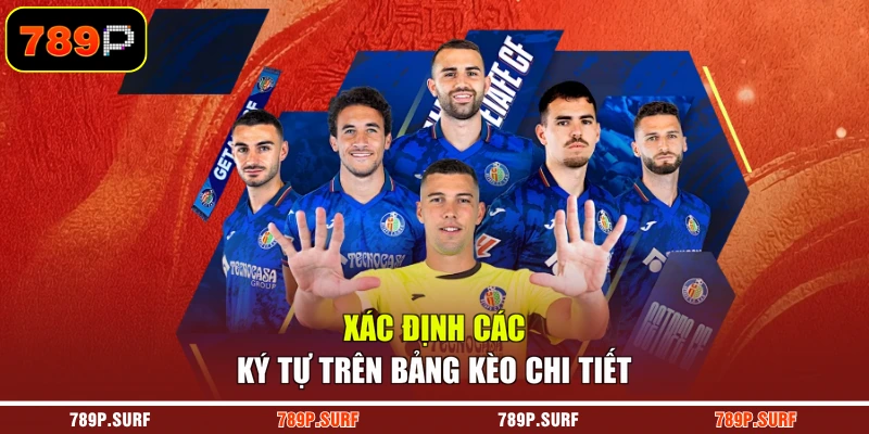 Xác định các ký tự trên bảng kèo chi tiết